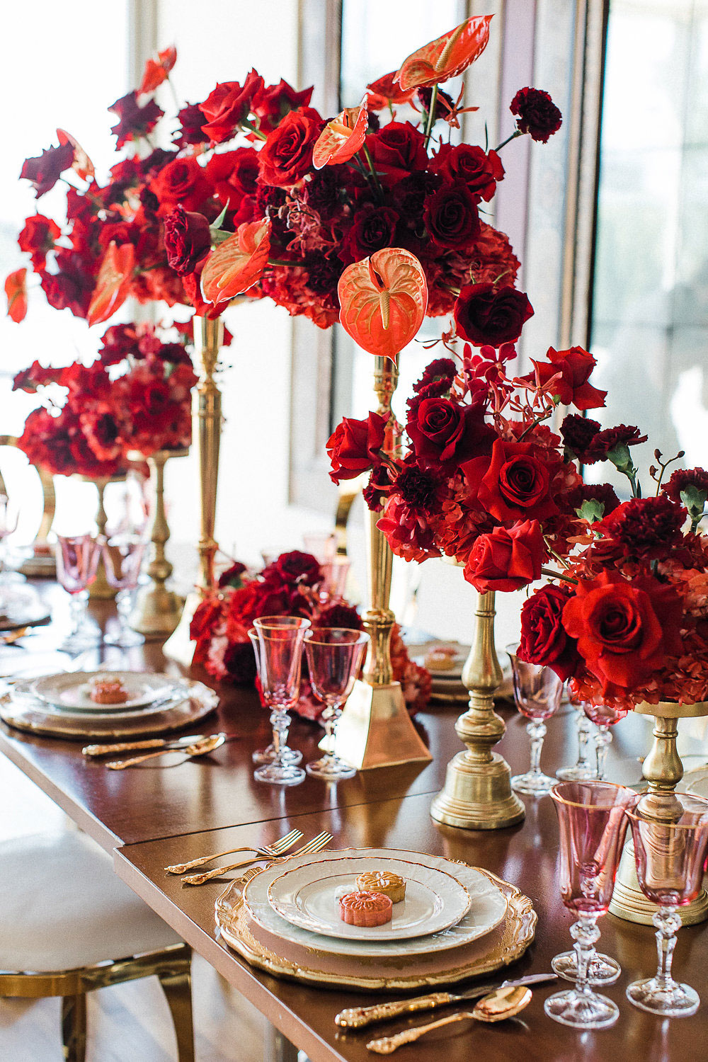 red and gold toronto luxury wedding