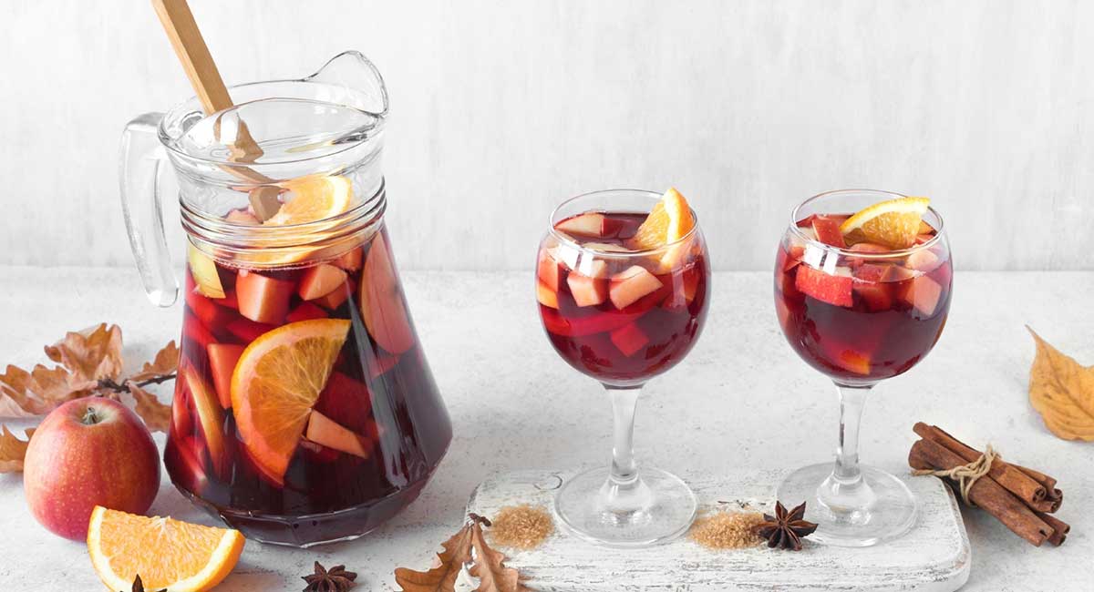 easy sangria bar DIY - wedding 2