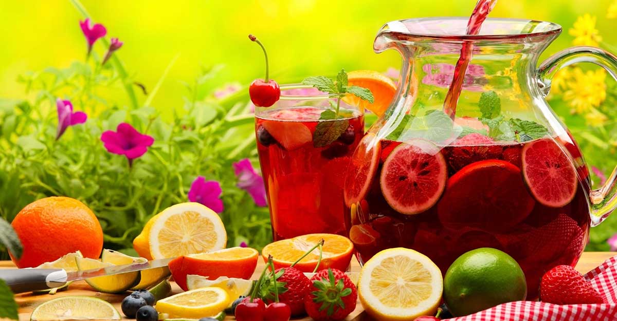 Wedding Food Station Ideas: Easy DIY- sangria bar