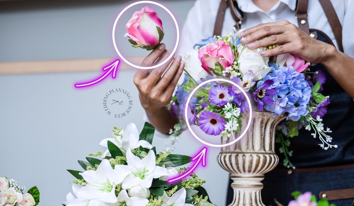 Wedding Fake Flower Arrangements DIY