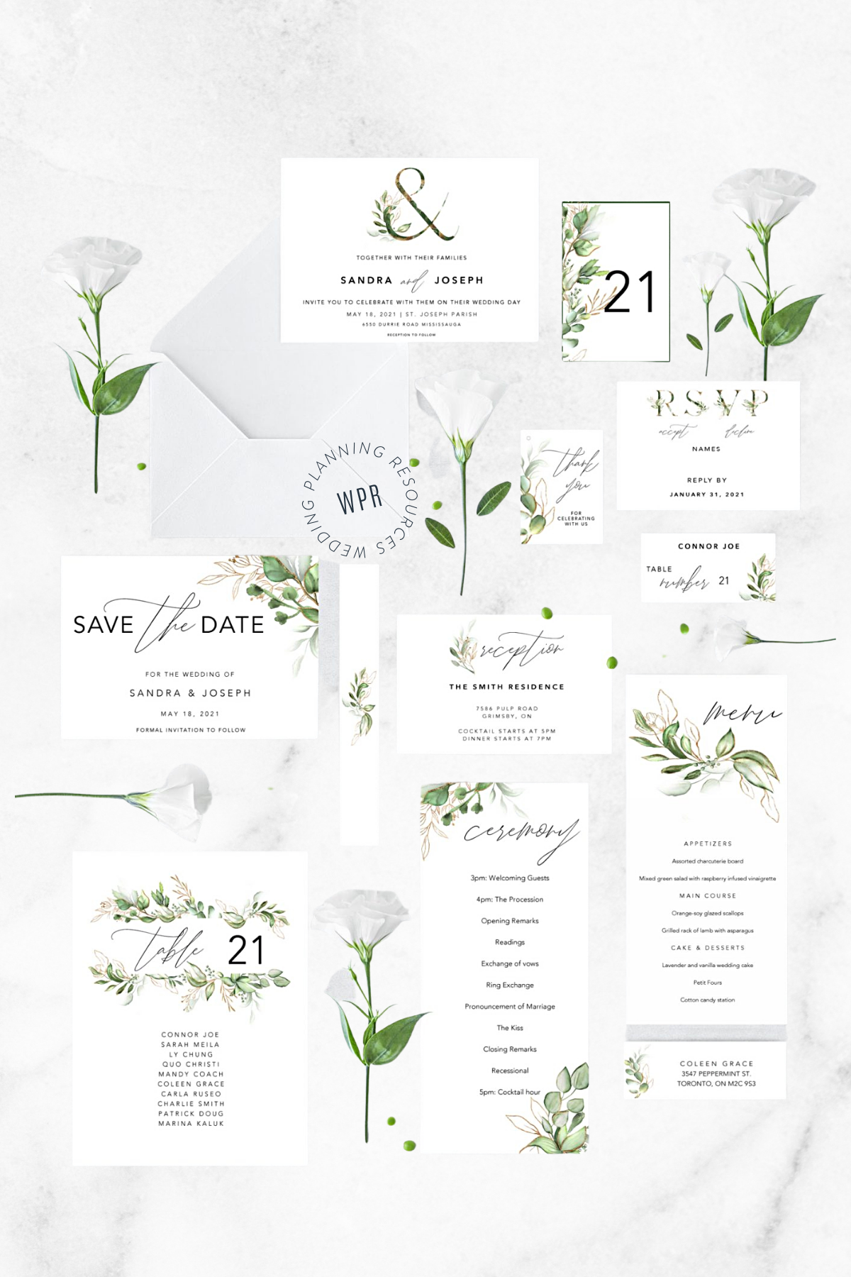 FREE WEDDING PRINTABLES: Planning Binder, Invitation Suite, and Minimalist Signs