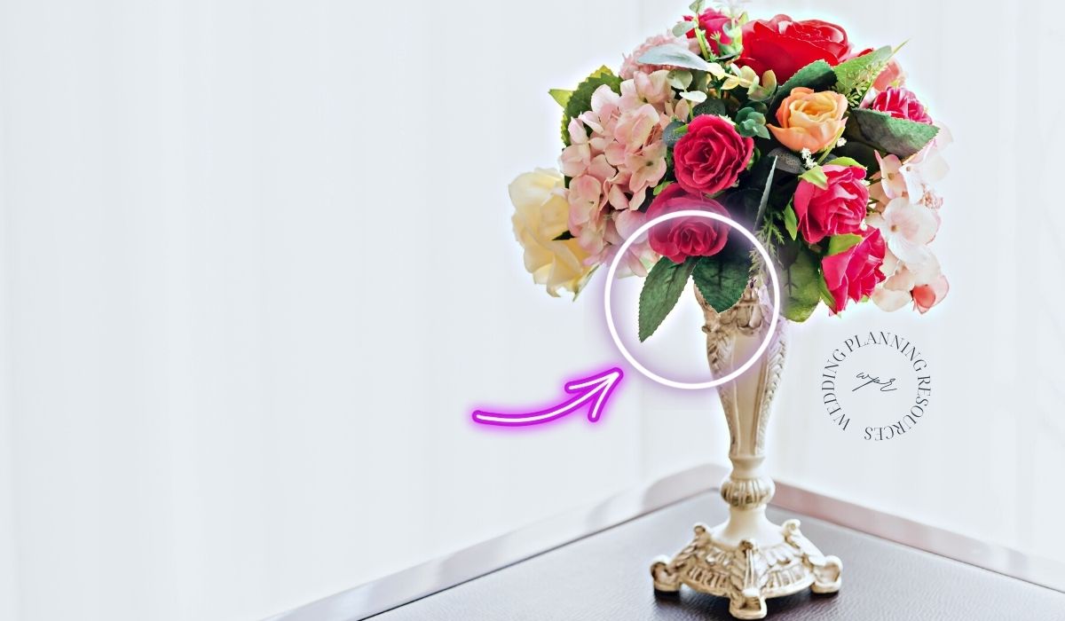 Wedding Fake Flower Arrangements DIY