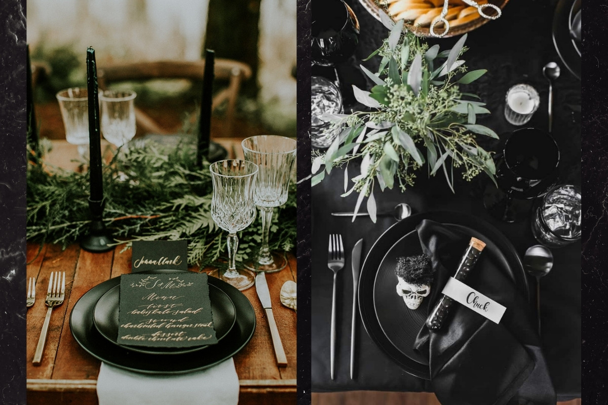 DIY Halloween Wedding Ideas: Tips - greenery