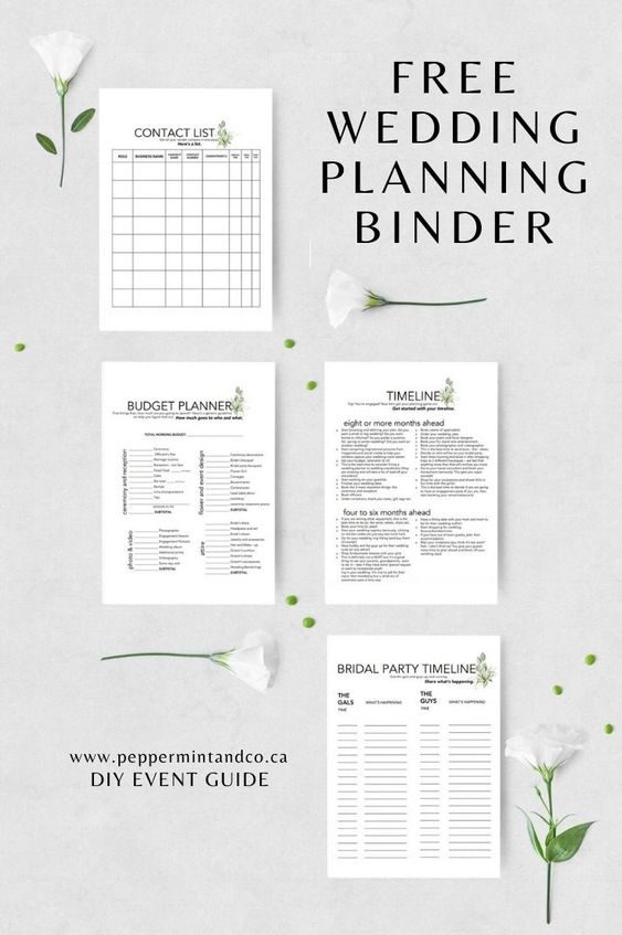 DIY Wedding Planning Guide + Checklist Bride Resources Free