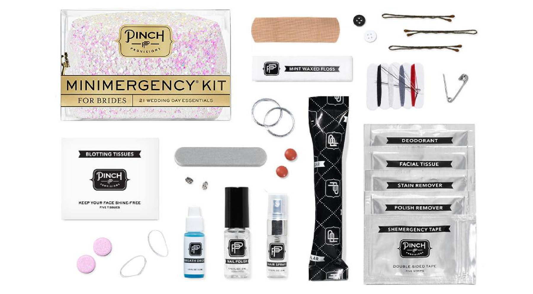 What to put in your Wedding Emergency Kit - mini emergency kit