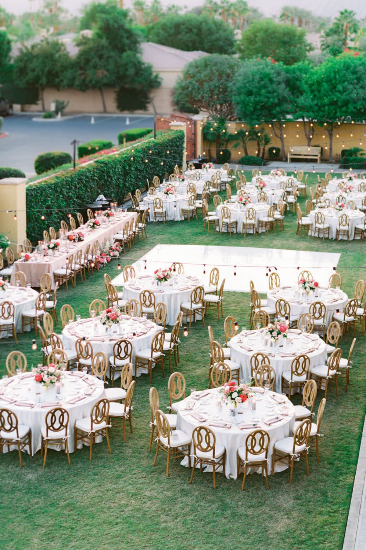 Table Layout of a Wedding Reception