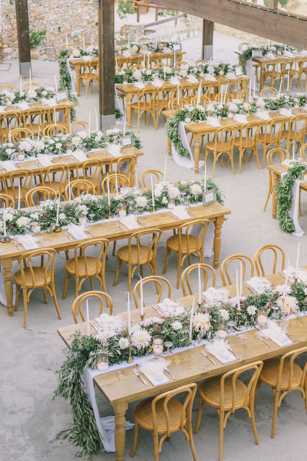 Table Layout of a Wedding Reception