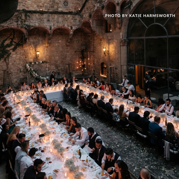 Table Layout of a Wedding Reception