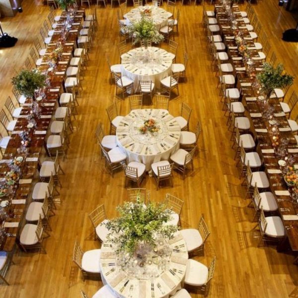 Wedding Reception Seating Configuration Ideas - mix of round and rectangular