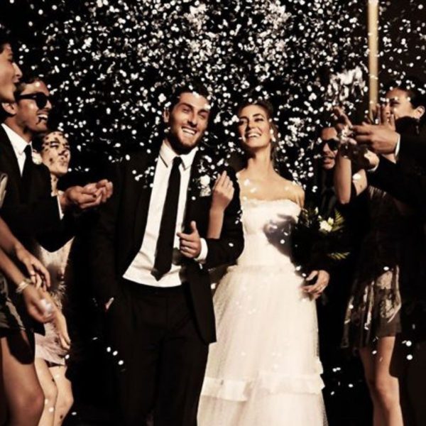 Creative and Fun Wedding Exit Send-off: rose petals