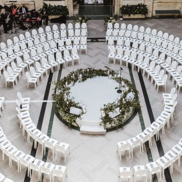 Wedding Ceremony Seating Configuration Ideas - circular