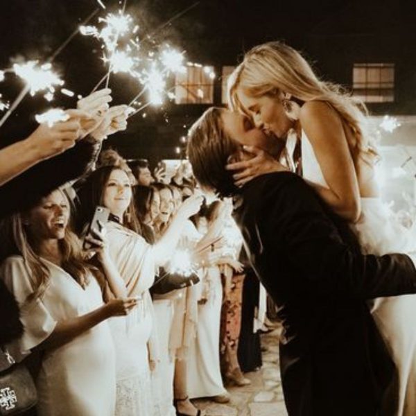 Creative and Fun Wedding Exit Send-off: sparklers