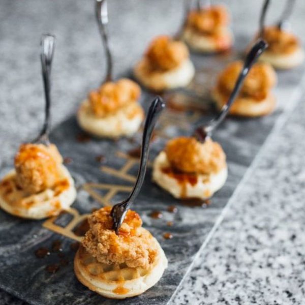 15. Mini Chicken & Waffle Sliders