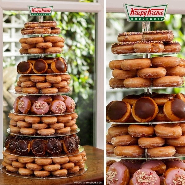 Cocktail Party Wedding Entertainment - donut tower