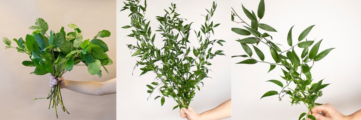 DIY Wedding Centerpiece: Greenery Step by Step Guide - ruscus, salal
