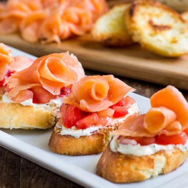 19. Smoked Salmon Crostini - DIY Cocktail Micro Wedding: Top 20 Easy Appetizers 2