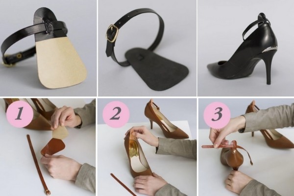 Make your wedding shoes more comfortable - custom strap