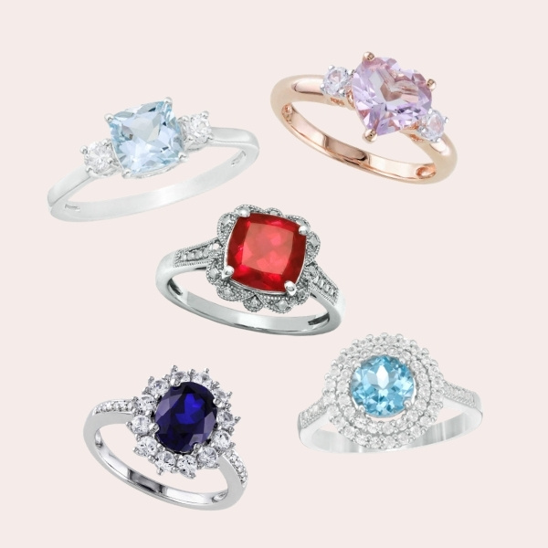 Gemstone Engagement Rings Under $300: Top 5 | Affordable | Beautiful