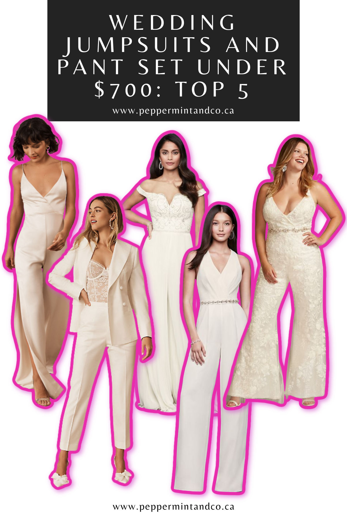 Wedding Jumpsuits and Pant Set under $700: Top 5