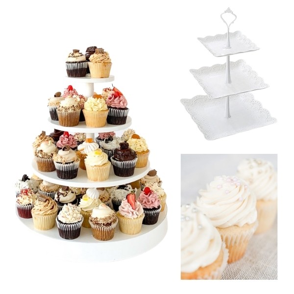 Bridgerton Inspired Wedding Style - cupcake tower