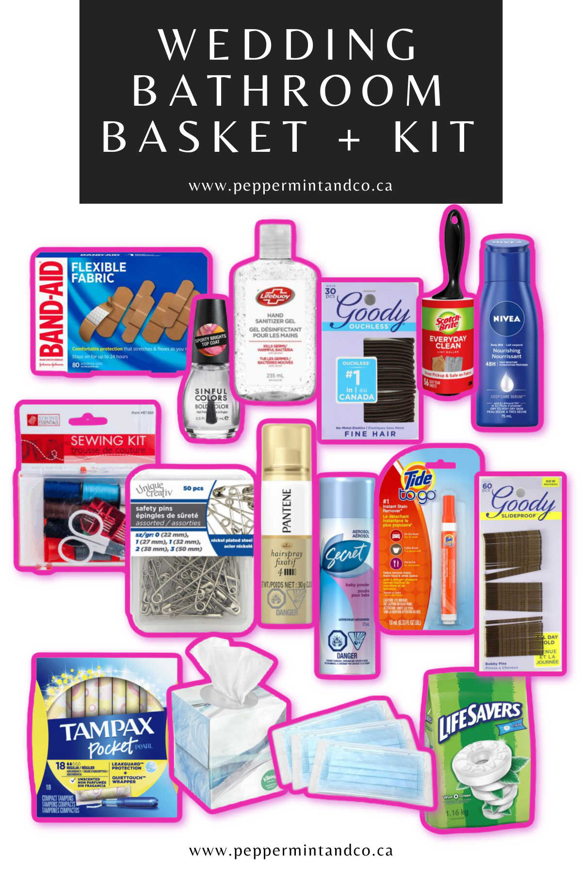 Wedding Bathroom Basket + Kit Guide