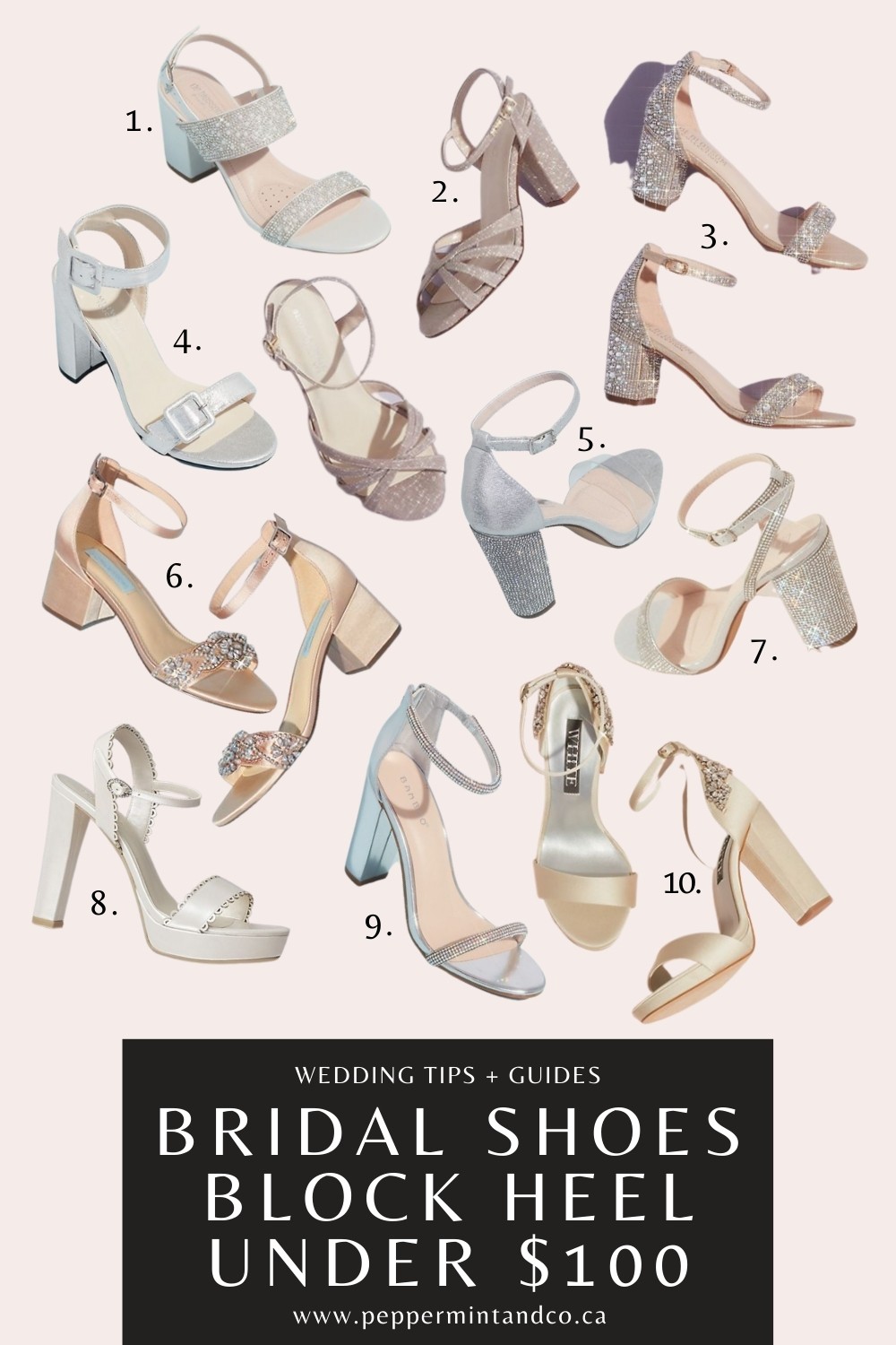 Wedding Shoes: Block Heels Under $100