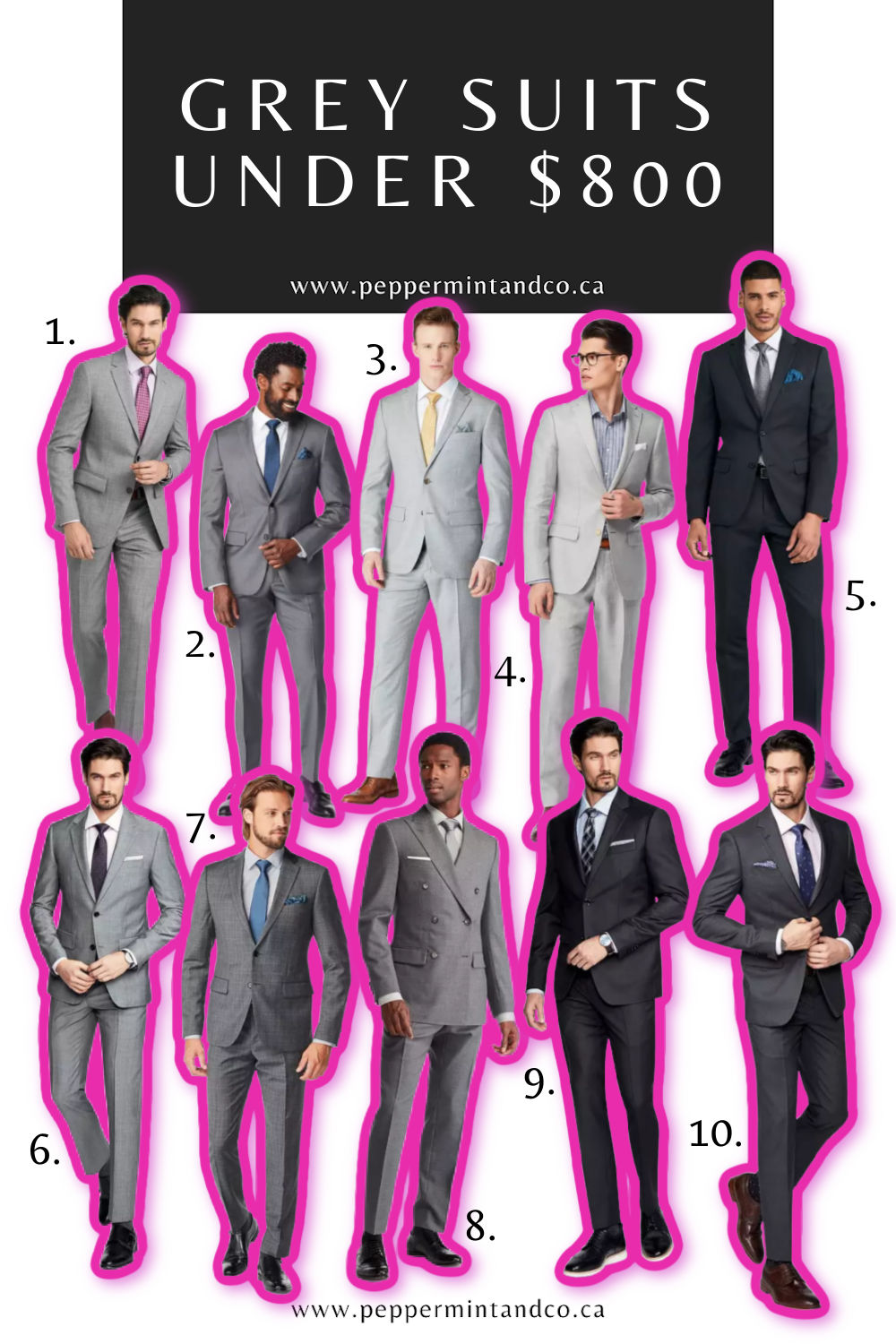 Grey (Gray) Suits Under $800 | Wedding Top 10
