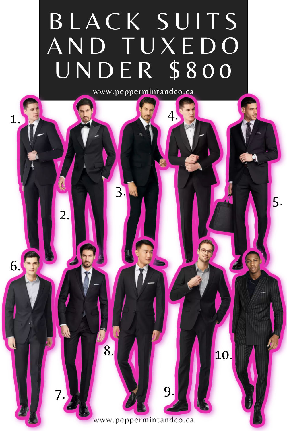 Black Wedding Suits Under $800