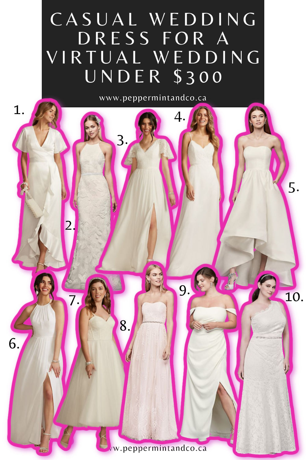 Casual Wedding Dresses under $300