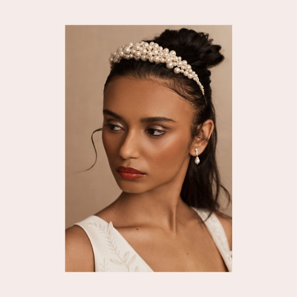 Bridal Headbands Under $300 You'll Love - pearl headband