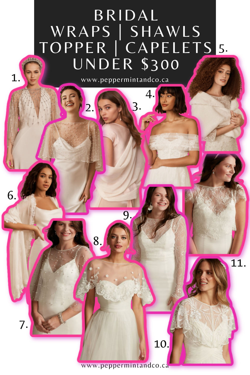 Bridal Wraps, Shawls, Topper & Capelets under $300