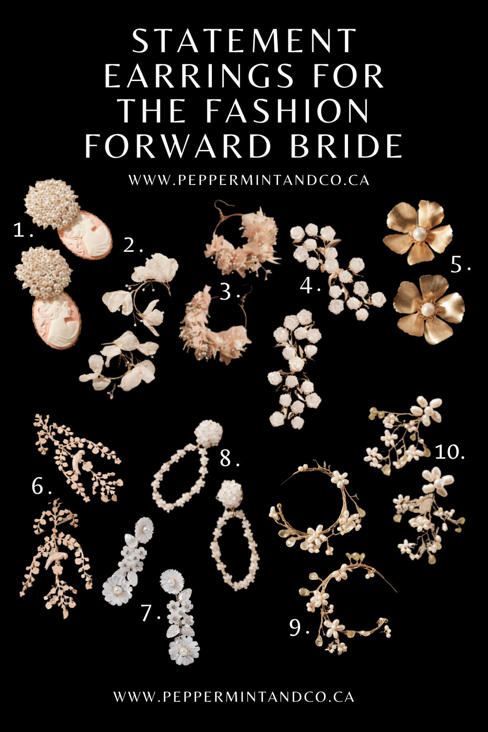 Statement Earrings for the Fashion Forward Bride