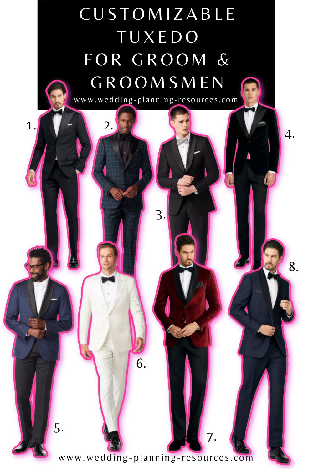 Groom + Groomsmen Tuxedos You'll Love