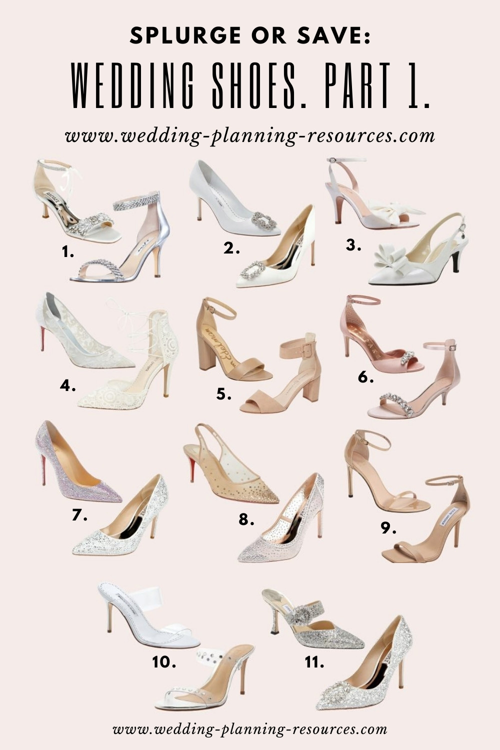 Wedding Shoes: Splurge or Save. Part 1.