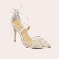 (1) Anita Illusion Lace Cross Strap Pump Bella Belle Wedding Shoes
