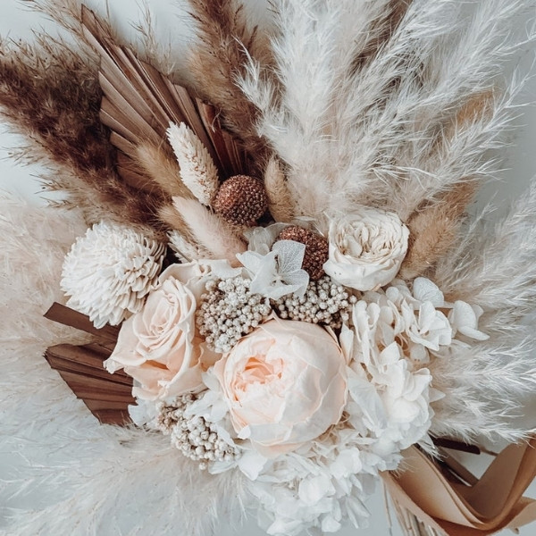 Cheap Wedding Bouquets - dried preserved wedding flowers