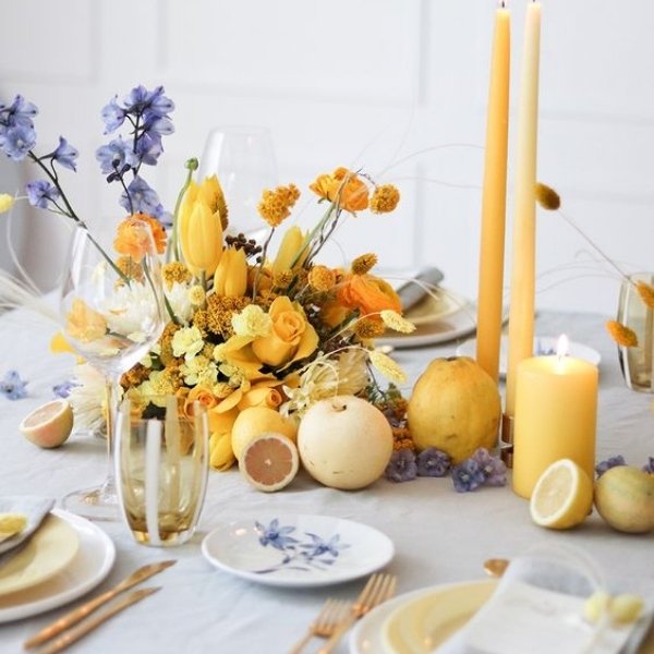 Easy Ways To Elevate Your Wedding Tablescape - add fruits