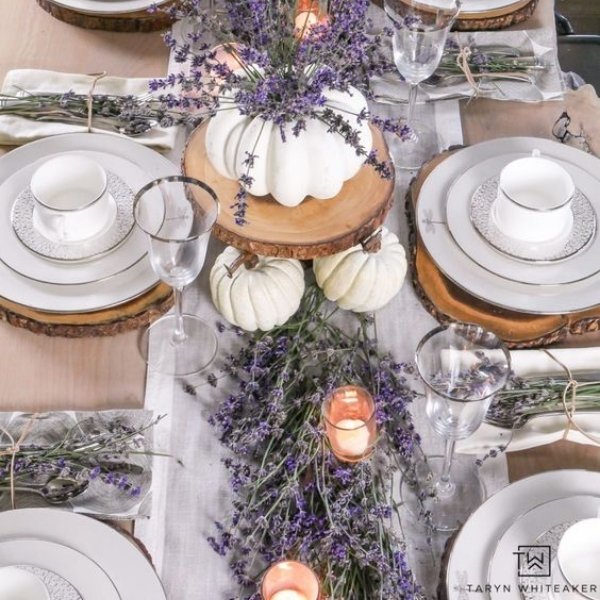DIY Thanksgiving Decor - dried lavender