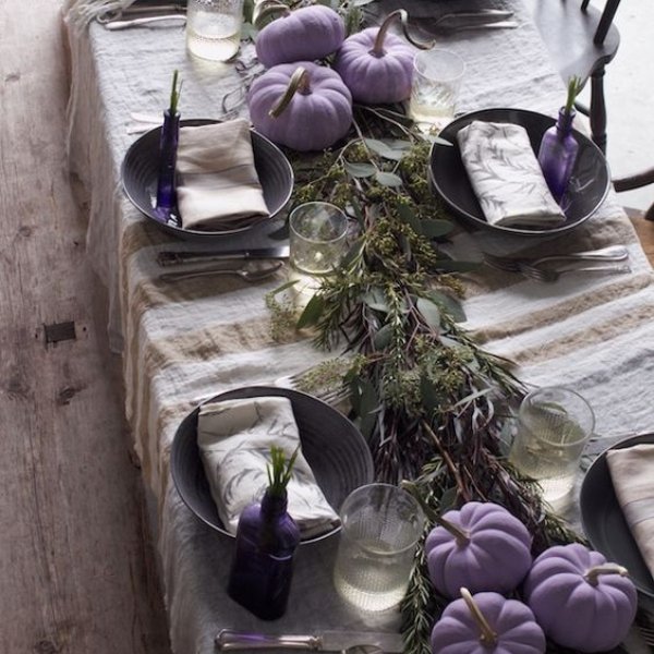 DIY Thanksgiving Decor - purple