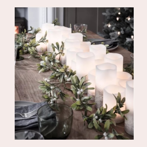 easy christmas centerpiece - all candles