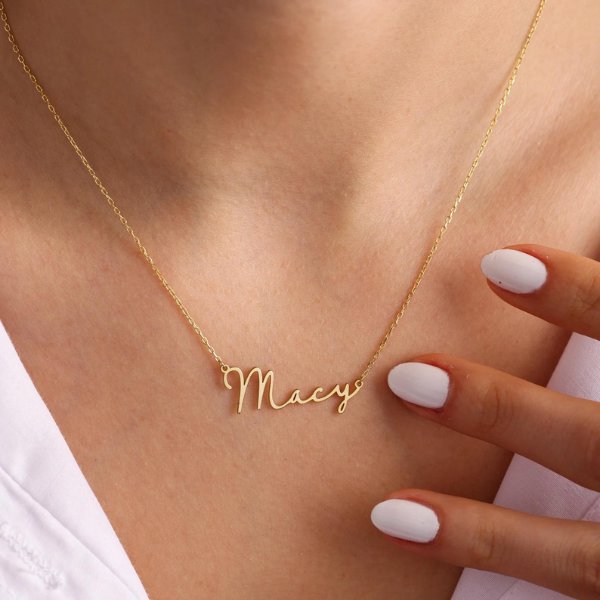 Personalized Christmas Gift Ideas Under $30 - name necklace