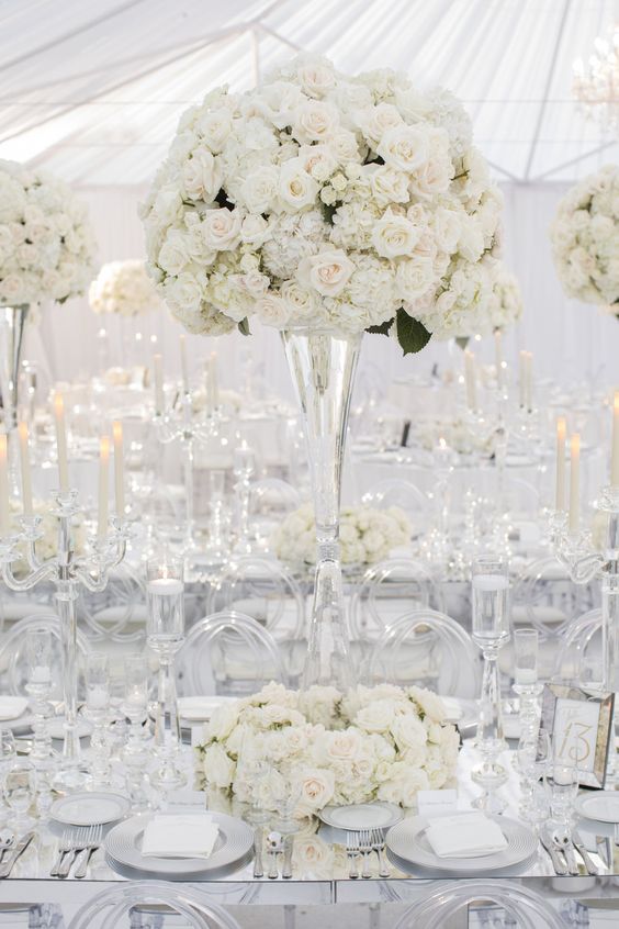 White Wedding Centerpiece Ideas: Classic & Elegant