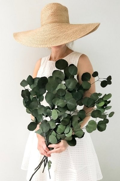 Dried Flower Bouquet Wedding - greenery