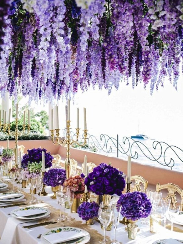 Lavender Lilac Wedding Ideas - centerpiece