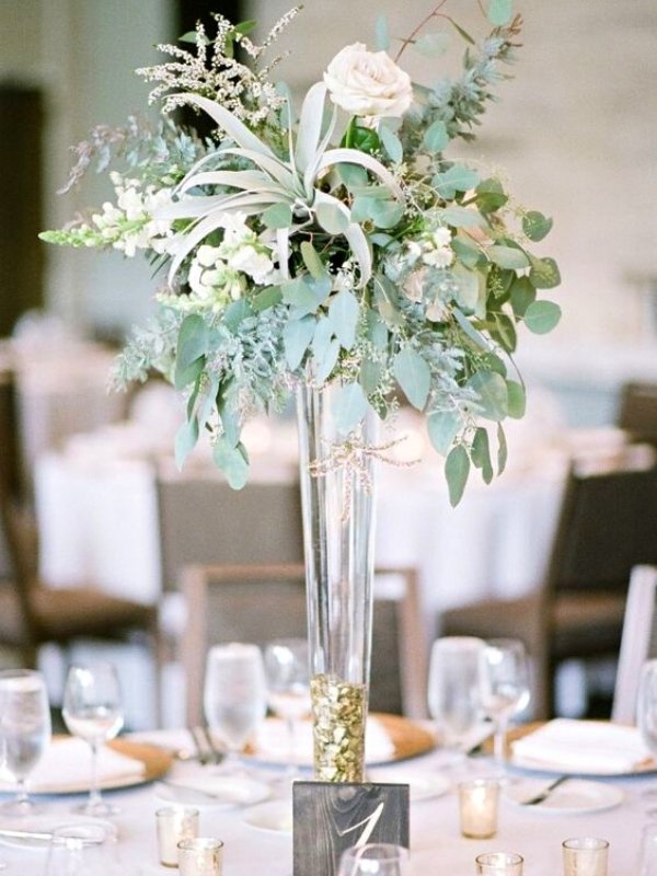 Sage Green Wedding Inspirations - succulent centerpieces