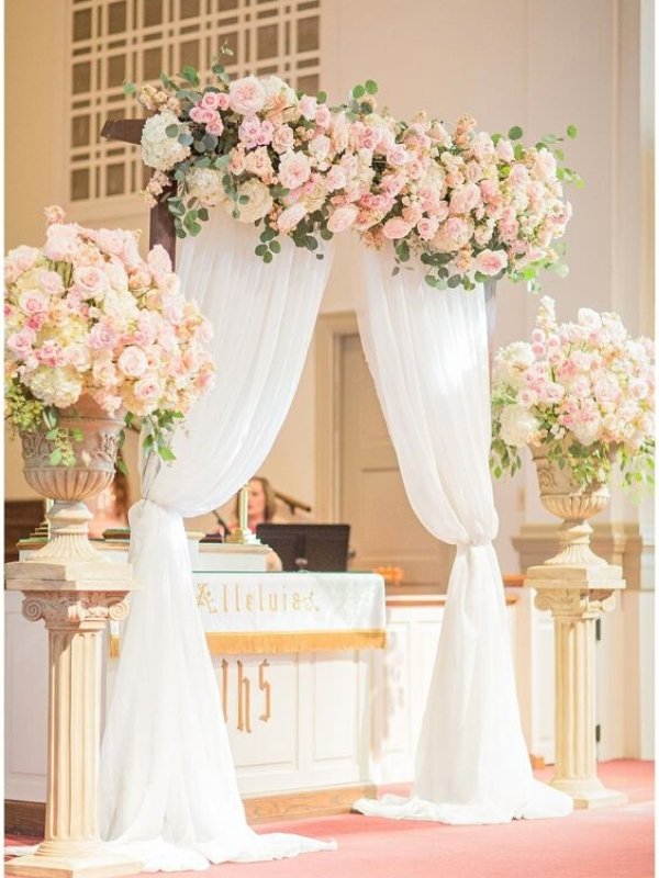 Pastel Pink Wedding Ideas - wedding ceremony