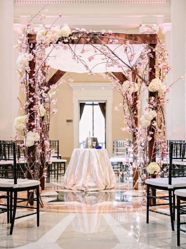  Pastel Pink Wedding Ideas- chuppah