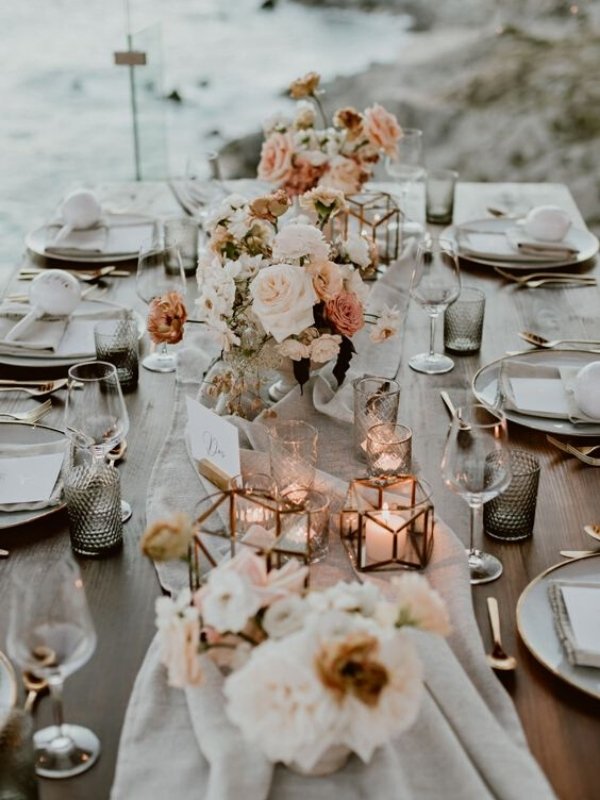 Champagne and Neutral Wedding Inspirations - muted peach