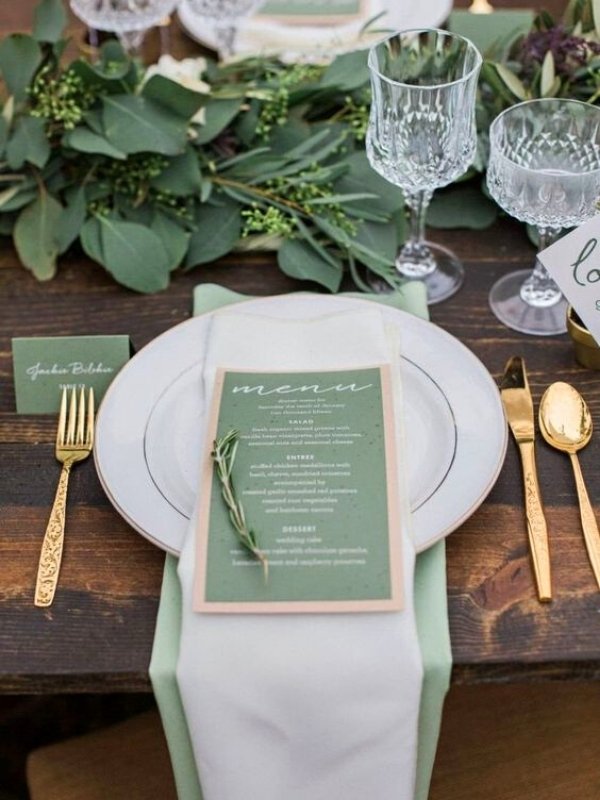 Sage Green Wedding Inspirations - stationery