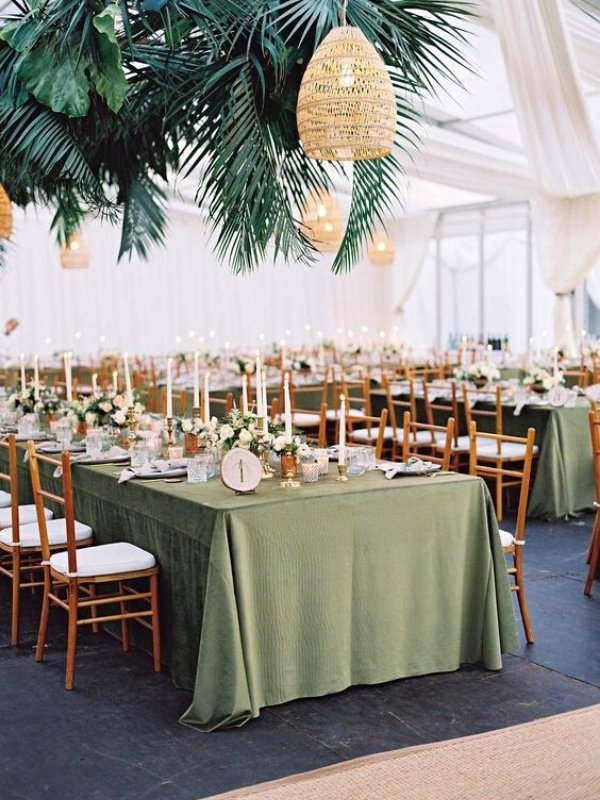 Sage Green Wedding Inspirations - linen